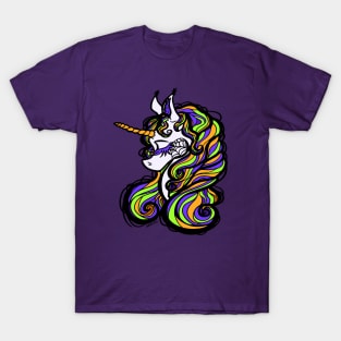 Halloween Unicorn Light Version T-Shirt